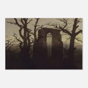 Abtei im Eichwald – Caspar David Friedrich x artellix Premium Canvas