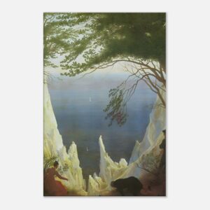 Kreidefelsen auf Rügen – Caspar David Friedrich x artellix Premium Canvas
