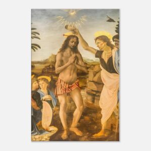 The Baptism of Christ – Leonardo da Vinci x artellix
