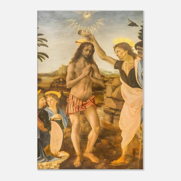 The Baptism of Christ – Leonardo da Vinci x artellix